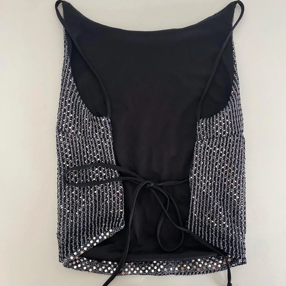 Vintage 90s backless sparkle top - Picture 6 of 6